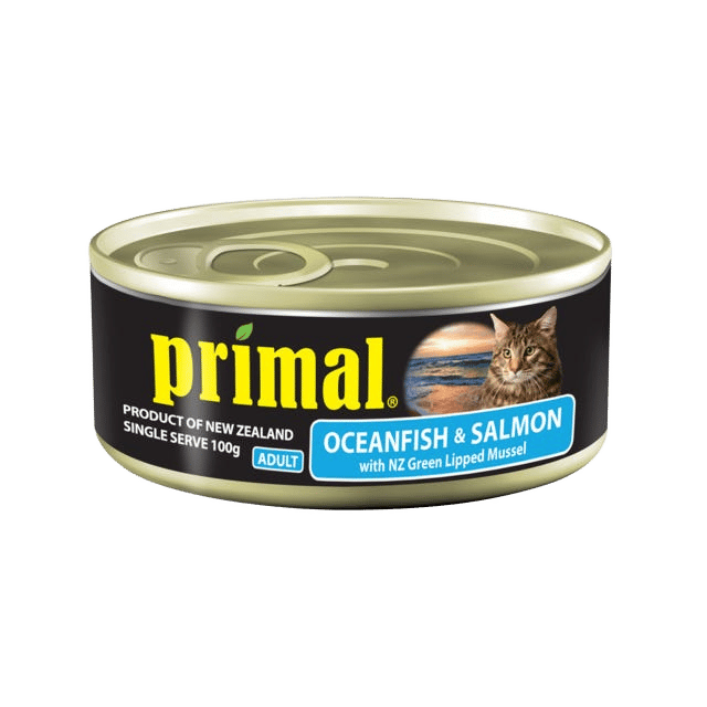 Primal Grain Free Cat Food Ocean Fish And Salmon 100g