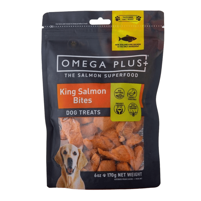 Omegaplus King Salmon Bites Dog Treat 170g