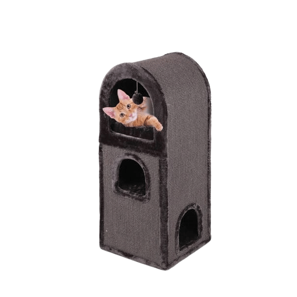 Kazoo Cat Scratch 3 Chambers Den Charcoal