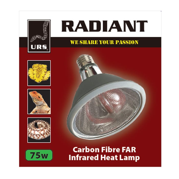 Urs Radiant Carbon Fibre Infrared Heat Lamp 75 Watt