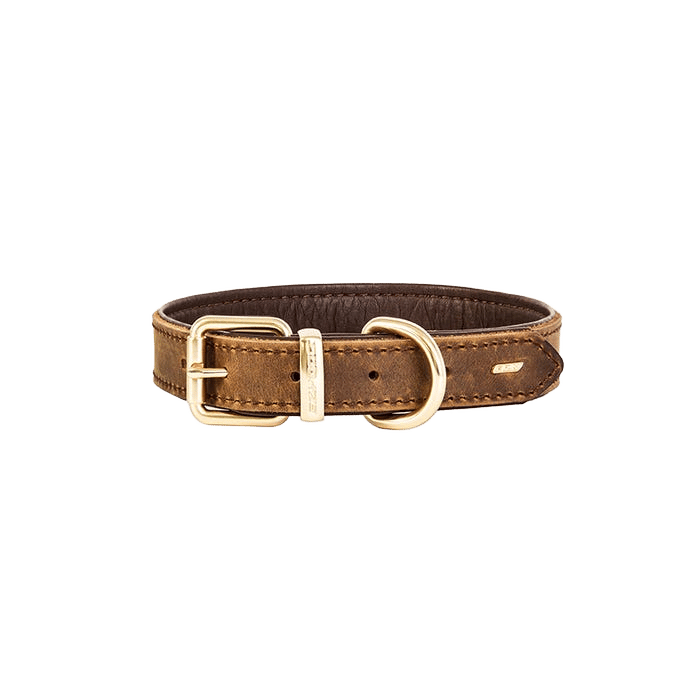 Ezydog Collar Oxford Leather Brown Small