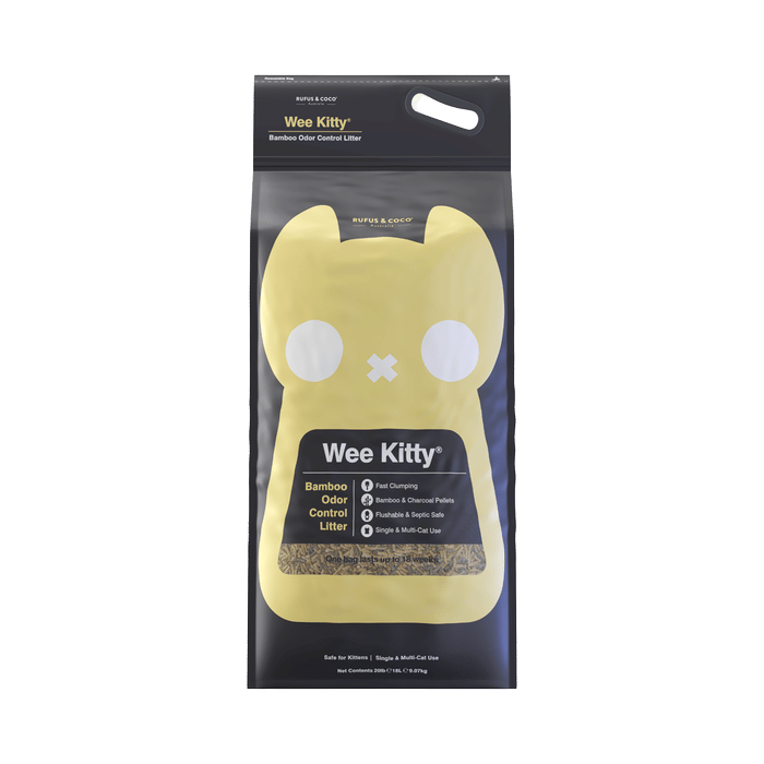 Rufus & Coco Wee Kitty Bamboo Odor Control Litter 18l - 9kg