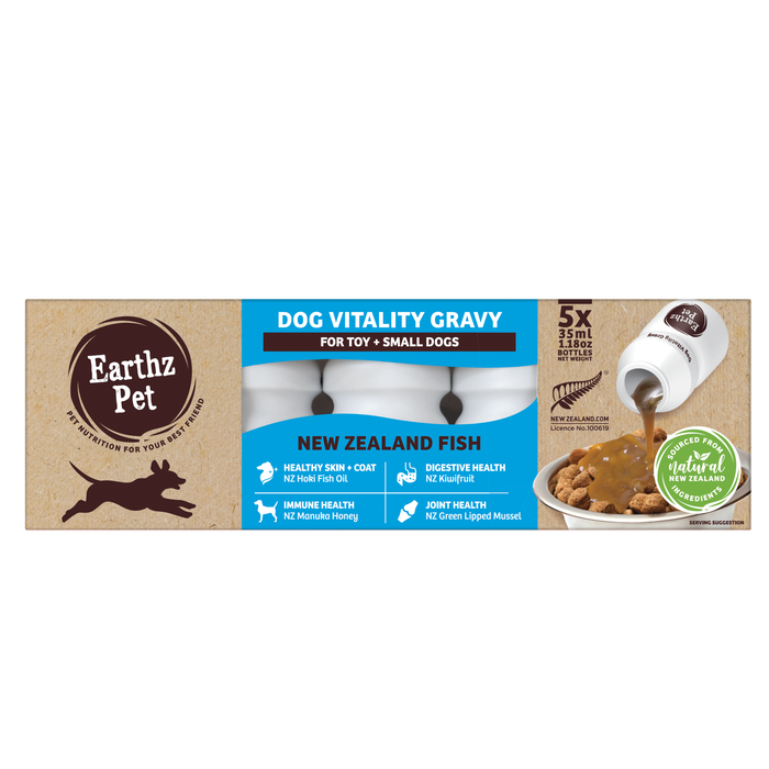 Earthz PET NZ Fish Small Dog 5X35ml