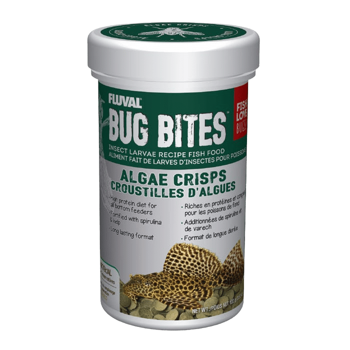 Fluval Bug Bites Algae Wafers Crisps 100g