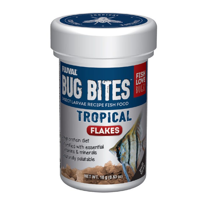 Fluval Bug Bites Tropical Flakes 18g