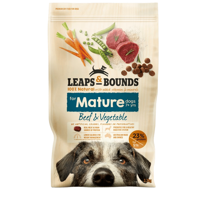 Leaps & Bounds Beef And Vege Mature Dog Food 3.2kg