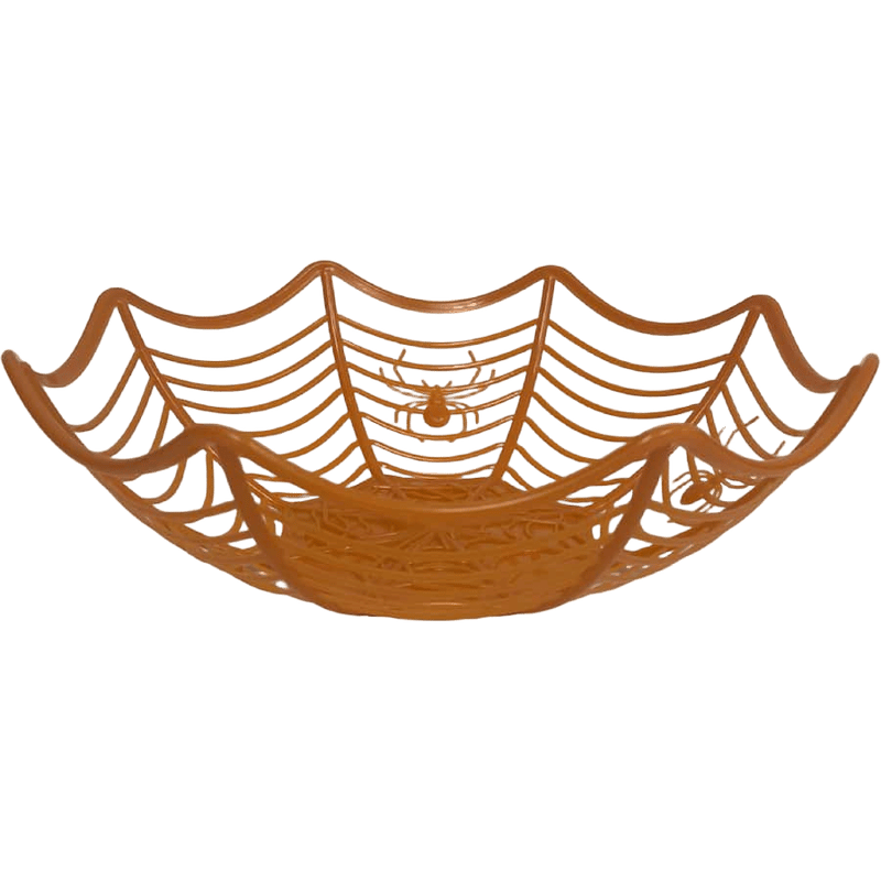 Halloween Spiderweb Bowl Orange