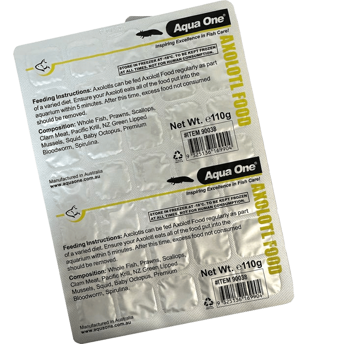 Frozen Aqua One Axolotl Food 110g
