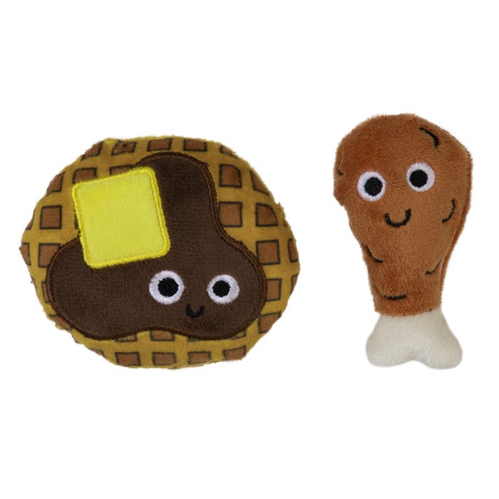 Madcat Chicken & Waffles Catnip & Silvervine Toy 2pk