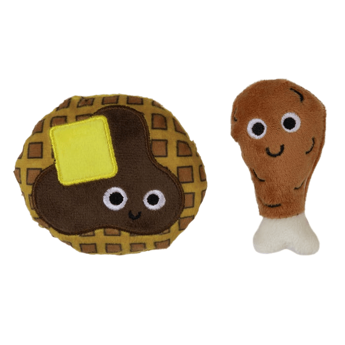 Madcat Chicken & Waffles Catnip & Silvervine Toy 2pk