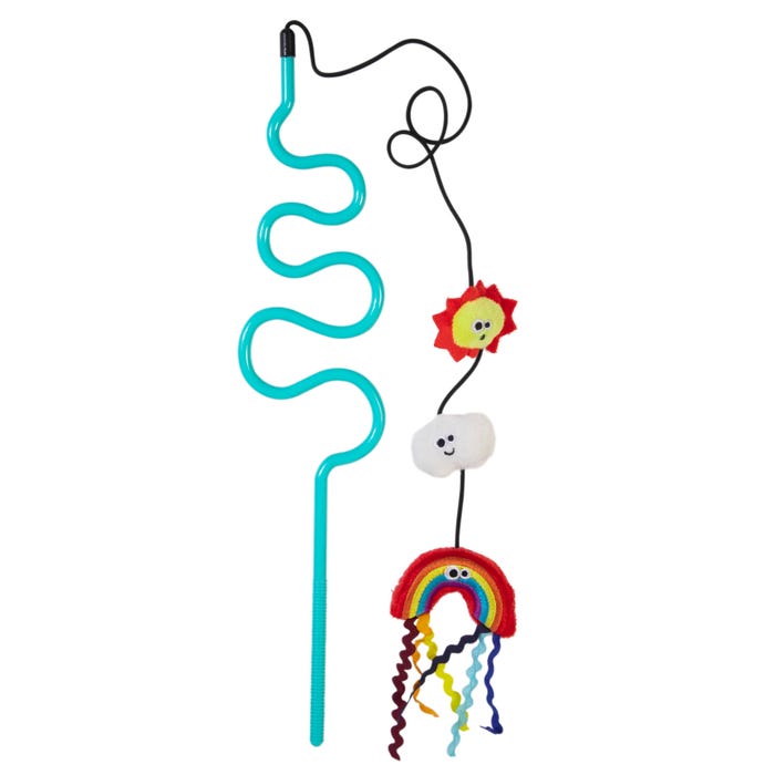 Madcat Wacky Wand Chasin' Rainbows Catnip & Silvervine Toy