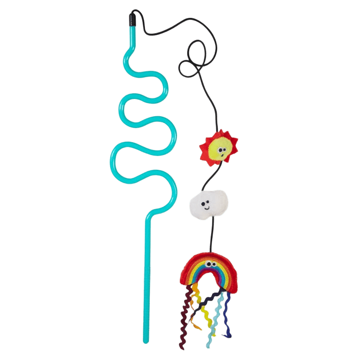 Madcat Wacky Wand Chasin' Rainbows Catnip & Silvervine Toy