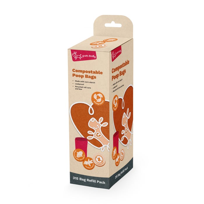Yours Droolly Compostable Poop Bags Refill 315 Pack