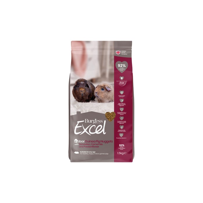 Burgess Excel Indoor Guinea Pig Nuggets 1.5kg