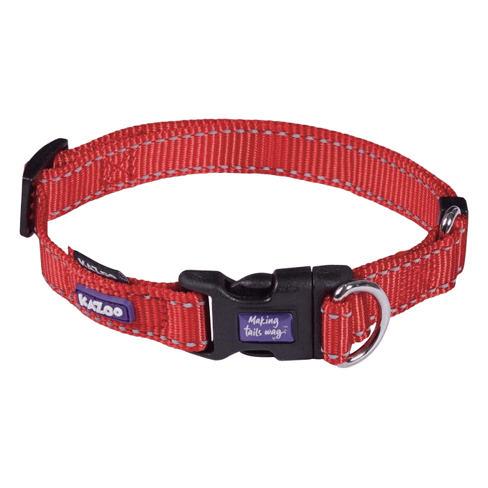 Kazoo Classic Easy Clip Collar Red S