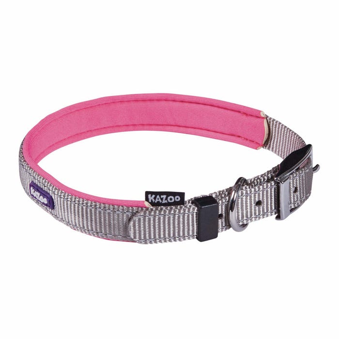 Kazoo Active Collar Silver Pink S