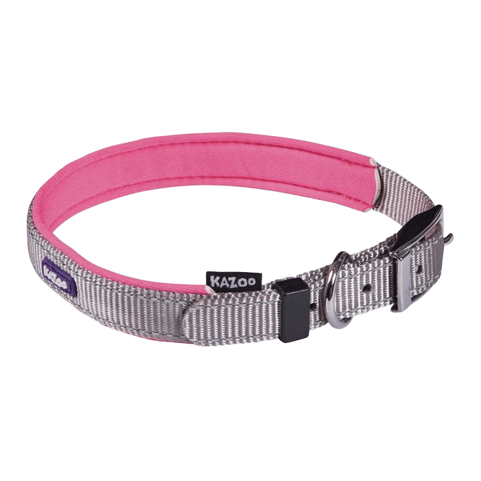 Kazoo Active Collar Silver Pink L