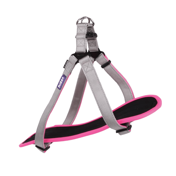 Kazoo Active Walking Harness Silver Pink XL