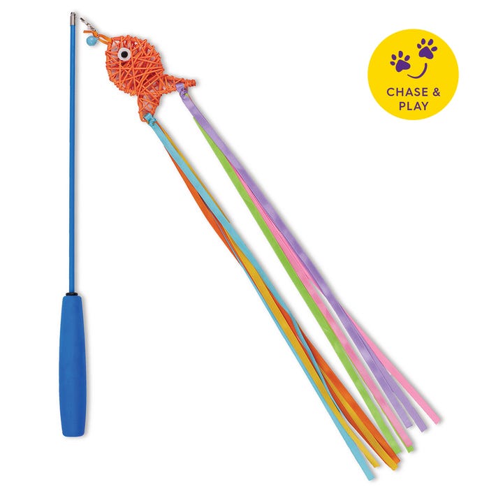 Kazoo Cat Streamer Fish Wand
