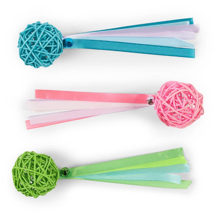 Kazoo Cat Kitty Wicker Ball