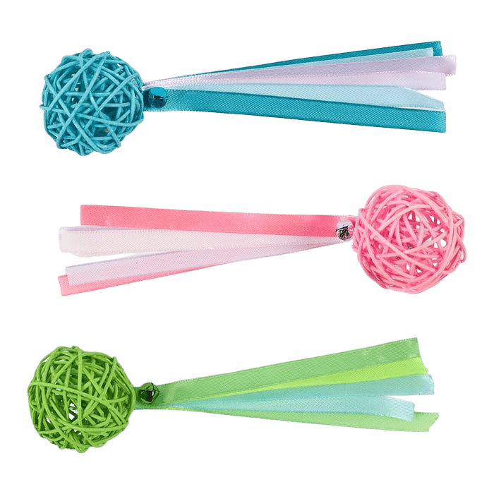 Kazoo Cat Kitty Wicker Ball