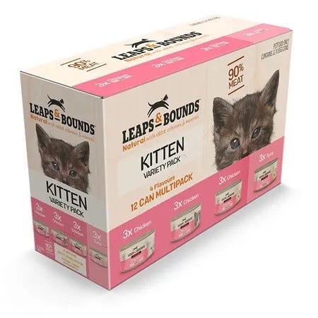 Leaps & Bounds Kitten Variety Pack 85Gx12