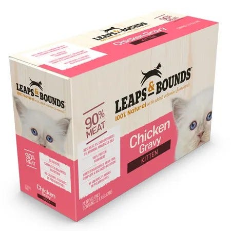Leaps & Bounds Kitten Chicken In Gravy 85Gx12