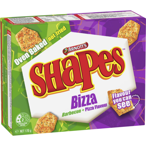 Arnotts Shapes Bizza Barbecue + Pizza Flavour 170g