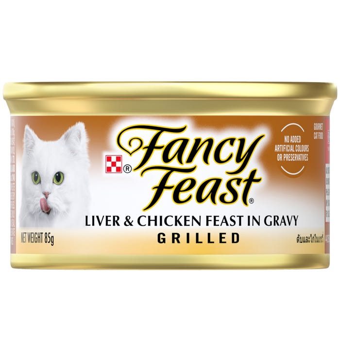 Fancy Feast Grilled Liver & Chicken Feast In Gravy Cat Food 85g