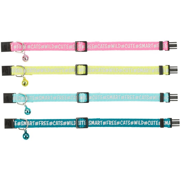 Trixie Cat Collar Reflective Nylon With Bell