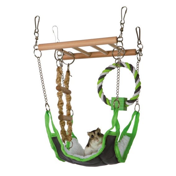 Trixie Suspension Bridge With Hammock