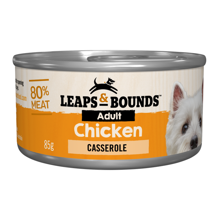 Leaps & Bounds Dog Adult Chicken Casserole 12X85g