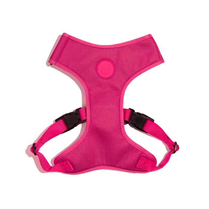Zeedog Pink Led Adjustable Air Mesh Harness S