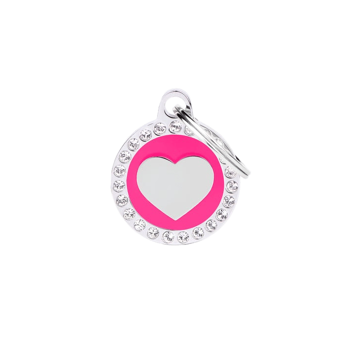 My Family Glam Heart Pink Tag