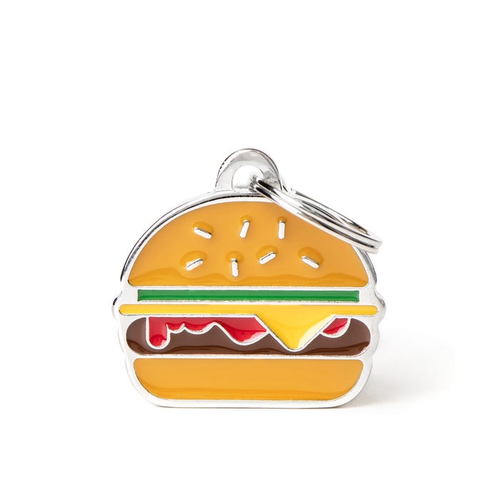 My Family Burger Food Tag