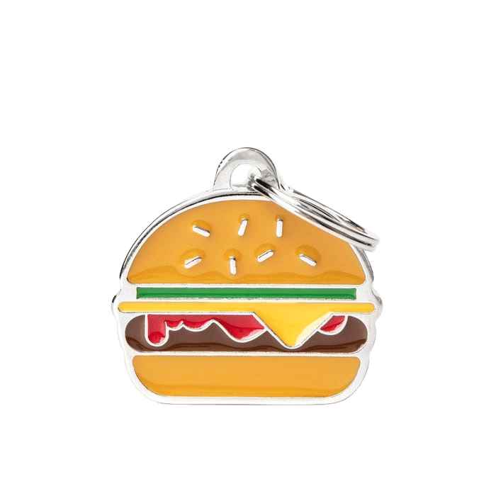 My Family Burger Food Tag