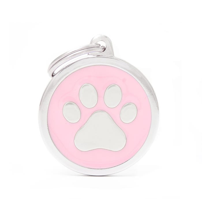 My Family Classic Paw Pink Tag L