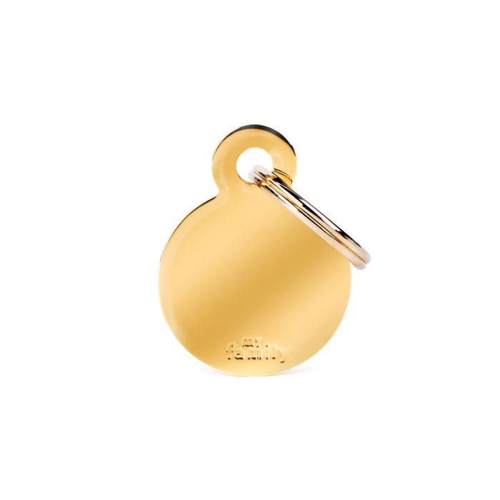 My Family B Circle Gold Tag S
