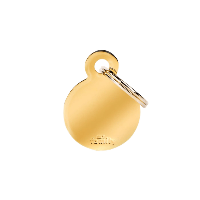 My Family B Circle Gold Tag S