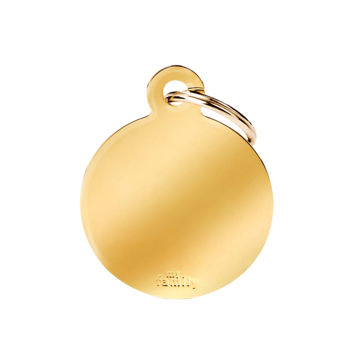 My Family B Circle Gold Tag L