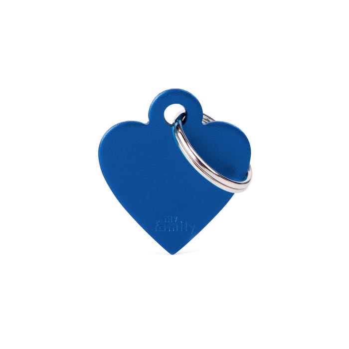 My Family B Heart Blue Tag S