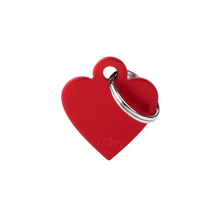 My Family B Heart Red Tag S