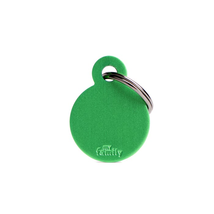 My Family B Heart Lime Tag S