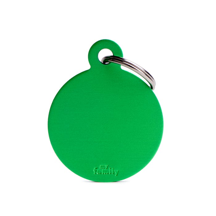 My Family B Circle Lime Tag L