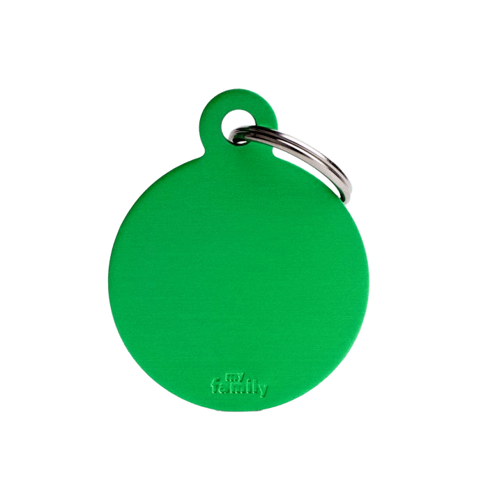My Family B Circle Lime Tag L