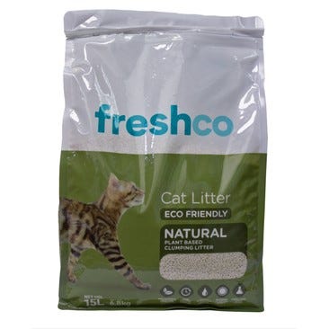 Freshco Litter Natural Plant Based 15l - 6.8kg