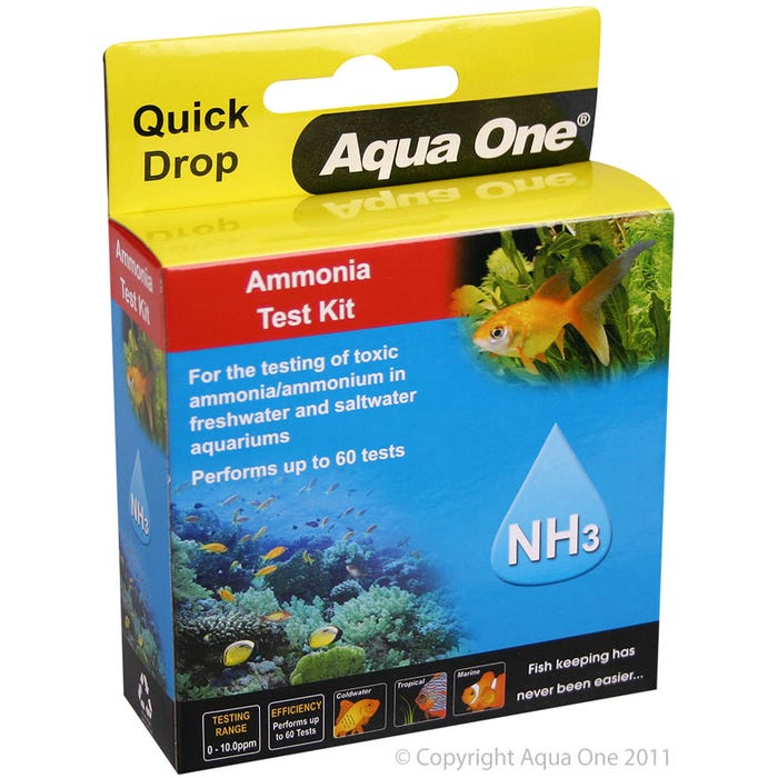 Aqua One Quickdrop Ammonia Nh3 Test Kit