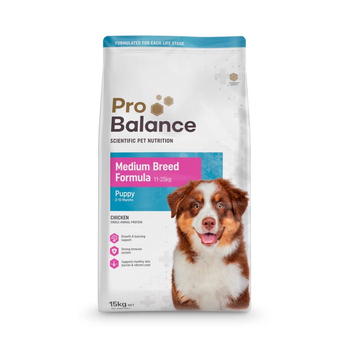 Probalance Medium Breed Chicken Puppy Food 15kg