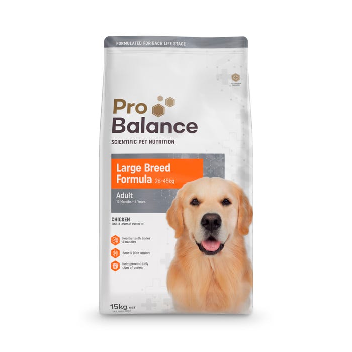 Probalance Large Breed Chicken Dog Food 15kg