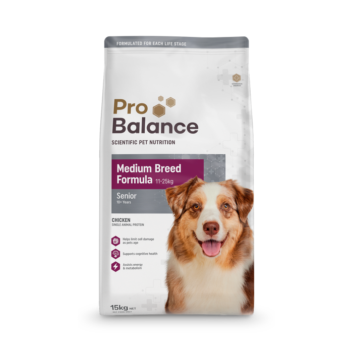 Probalance Senior Medium Breed Chicken Dog Food 15kg